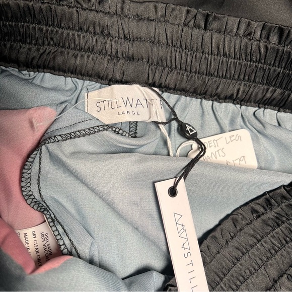 Stillwater The Widest Leg Pants Midnight Rose Floral Black Red Large NWT Boho - Picture 8 of 11